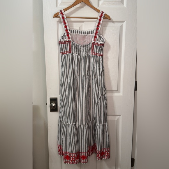 Kate Spade Stripe Embroidered Maxi Dress - Picture 8 of 10